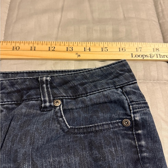 Liverpool Jeans Company Michelle CAPRI Womens Size 10/20 Leopard Print Blue - Picture 11 of 12